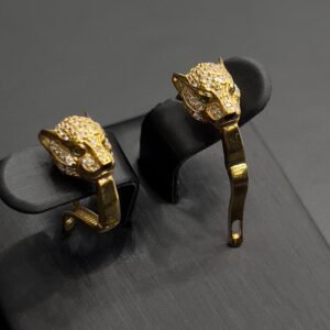 حلق تايقر عيار 21 الوزن 4.42 جرام