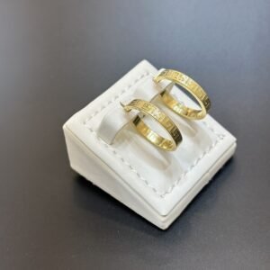 حلق فرزاتشي دائري عيار 18 الوزن 2.47 جرام