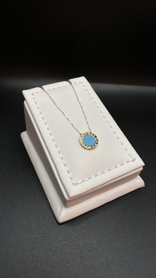 عقد بولقري عيار 18 الوزن 0.97 جرام