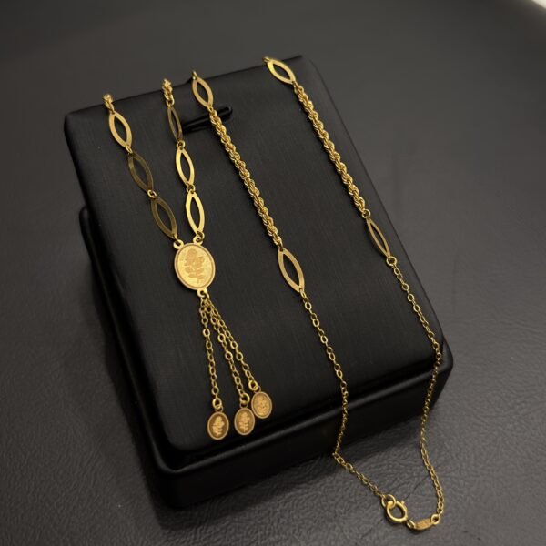 عقد سبائك عيار 21 الوزن 2.78 جرام