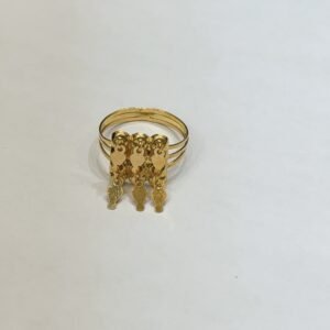 خاتم رمش العروس عيار 21 الوزن 2.39 جرام