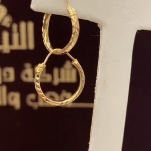 حلق دائري عيار 21 الوزن 0.53 جرام