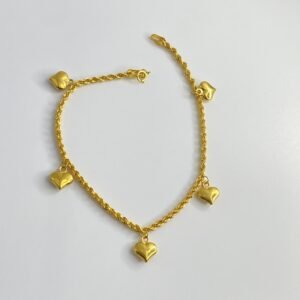 أسوارة روب تشن القلوب ذهب21k✨🥹