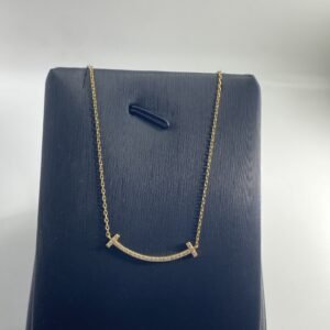 عقد تصميم الماس ذهب18k