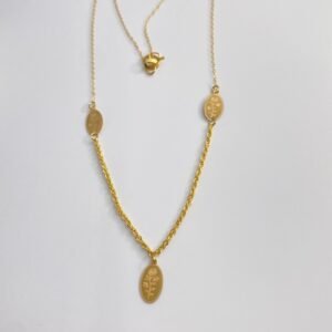 عقد الوردات ذهب21k روب✨