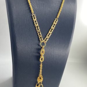 عقد أنيق طويل ذهب21k✨