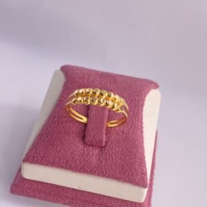 خاتم حب البنك ذهب21 وزن تقريبا 1.14
