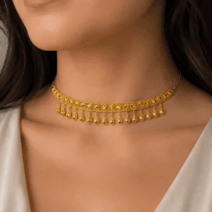 مخنق الياسمينة ذهب عيار21🥹✨الهبة