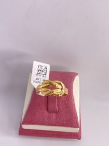 خاتم الصمت ذهب عيار21 وزن2.93g