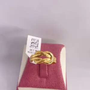 خاتم الصمت ذهب عيار21 وزن2.93g