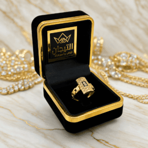 خاتم ذهب موناكو عيار ٢١ وزن  1.65 جرام