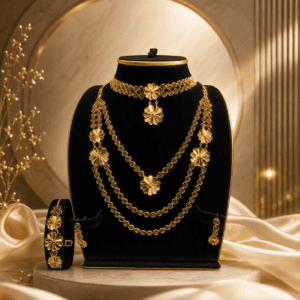 طقم ذهب عيار ٢١ وزن  ٣٧.٧٧ جرام