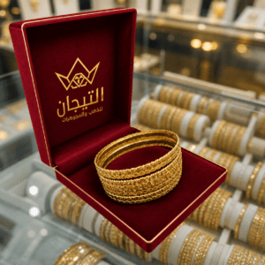 غوايش الوردة عيارة 21  اوزن ومقاسات متعددة