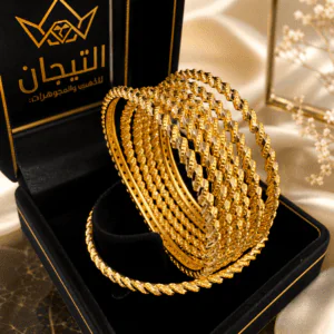 غوايش مبروم لمعة عيار ٢١ اوزان ومقاسات متعددة