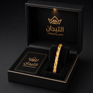 غوايش مبروم لمعة ذهب عيار 21 وزن 2.95 جرام