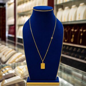 عقد ديور ذهب عيار 21 وزن 1.95 جرام | شركة درة التيجان للذهب والمجوهرات